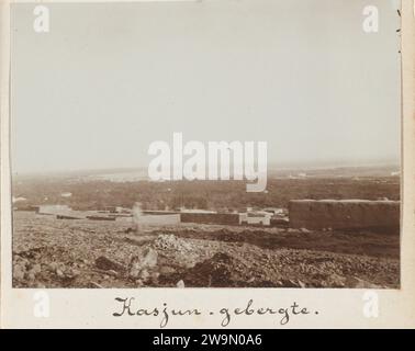 Vue de Damas depuis le Qasioun, 1898 photographie Syrie baryta papier vue de la ville en général ; 'veduta' Mont Qasioun Banque D'Images