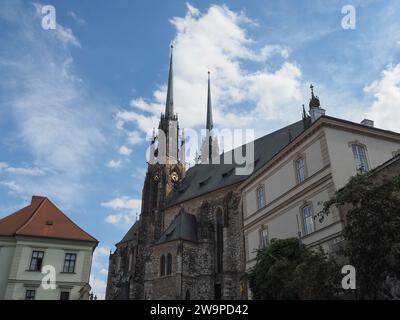 Katedrala Svateho Petra A Pavla Traduction Cathédrale Saint Pierre et Paul de Brno, République tchèque Banque D'Images