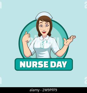 Vecteur d'illustration Nurse Day Illustration de Vecteur