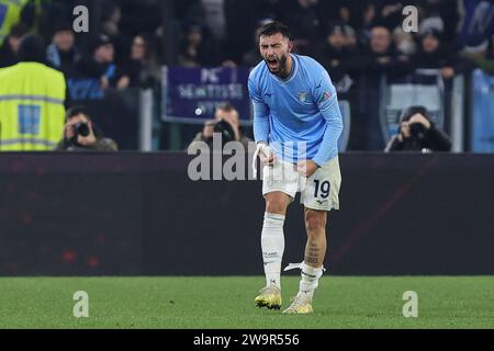 Rome, Italie. 29 décembre 2023. Taty Castellanos, du Latium, célèbre après avoir marqué 1-1 buts lors du match de football de Serie A entre SS Lazio et Frosinone Calcio le 29 décembre 2023 au Stadio Olimpico à Rome, Italie - photo Federico Proietti/DPPI crédit : DPPI Media/Alamy Live News Banque D'Images