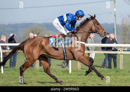 Reserve Tank monté par Brendan Powell pour Joe Tizzard à Wincanton le 21 mars 2022 Banque D'Images