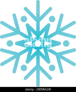 Neige tombant, hiver, icône de flocon de neige, jeu d'icônes, vecteur, illustration, motif, ressource graphique de conception Illustration de Vecteur