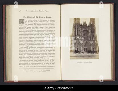 St. Ouen, Front Ouest, Rouen, Joseph Cundall, c. 1855 - en ou avant 1865 photographie Rouen support photographique estampe albumen église (extérieur). Façade (de maison ou bâtiment) Abbaye de Saint-Ouen Banque D'Images