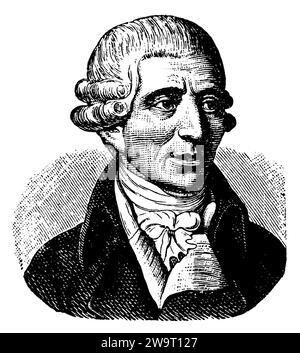 Joseph Haydn (1732-1809), compositeur autrichien, , (livre d'images, 1881), Joseph Haydn (1732-1809), Österreichischer Komponist, Joseph Haydn (1732-1809), compositeur australien Banque D'Images