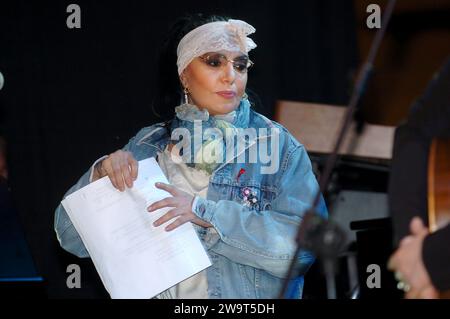 Milan Italie 2004-05-18 ; Loredana Bertè pendant le concert au Théâtre Dal Verme Banque D'Images