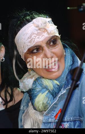 Milan Italie 2004-05-18 ; Loredana Bertè pendant le concert au Théâtre Dal Verme Banque D'Images