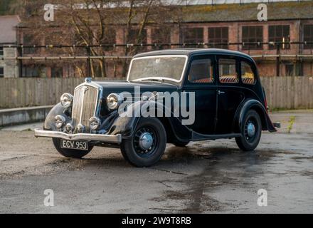 1938 Wolseley 14/60, série III Wolseley Classic British Pre-War car utilisé par la police et cette voiture présentée dans l'émission télévisée foyers War Banque D'Images