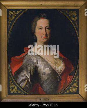 Johann Georg Fockhetzer. Peintre bavarois, actif à Crémone entre 1758 et 1773. Portrait d'une Dame de la famille Cauzzi. Huile sur toile. Museo Civico Ala Ponzone. Cremona. Lombardie. Italie. Banque D'Images