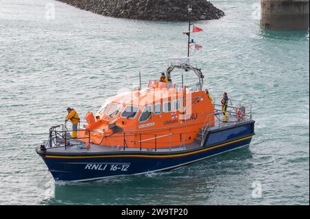 Bateau de sauvetage St Helier Banque D'Images
