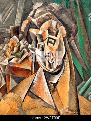 Femme aux poires, 1909 (peinture) de l'artiste Picasso, Pablo (1881-1973) / Espagnol. Illustration de Vecteur