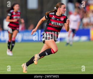 Sydney, Australie. 30 décembre 2023. Cushla rue des Wanderers en action lors du match RD10 féminin de La A-League entre les Western Sydney Wanderers et Melbourne Victory au Wanderers football Park le 30 décembre 2023 à Sydney, Australie Credit : IOIO IMAGES/Alamy Live News Banque D'Images