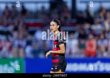 Sydney, Australie. 30 décembre 2023. Madison McComasky des Wanderers regarde pendant le match RD10 féminin de La A-League entre les Wanderers de Western Sydney et Melbourne Victory au Wanderers football Park le 30 décembre 2023 à Sydney, Australie Credit : IOIO IMAGES/Alamy Live News Banque D'Images