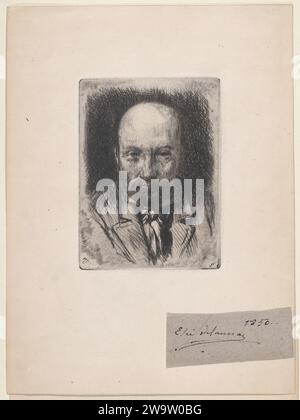 Autoportrait 1965 de Jules-Elie Delaunay Banque D'Images