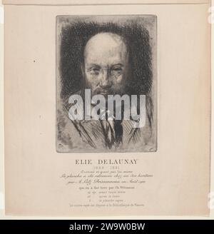 Autoportrait 1965 de Jules-Elie Delaunay Banque D'Images
