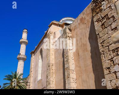 Église d'Agios Nikolaos, place Splantzia, ville de la Canée, Crète, Grèce Banque D'Images