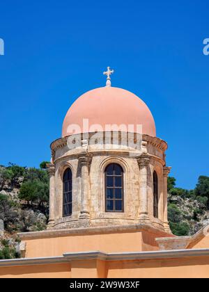 Monastère d'Agia Triada, péninsule d'Akrotiri, région de la Canée, Crète, Grèce Banque D'Images