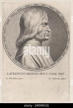 Portrait de Lorenzo de' Medici 1951 par Lucas Vorsterman I Banque D'Images