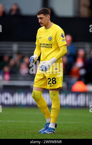 Kenilworth Road, Luton, Bedfordshire, Royaume-Uni. 30 décembre 2023. Premier League football, Luton Town contre Chelsea ; Djordje Petrovic de Chelsea crédit : action plus Sports/Alamy Live News Banque D'Images