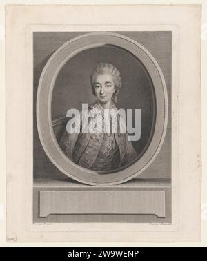 Portrait de Madame du Barry, d'après Drouais 1967 par Jacques Firmin Beauvarlet Banque D'Images