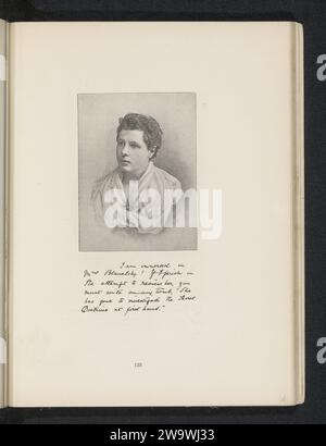Portret van Annie Besant, anonyme, c. 1881 - en 1891 ou avant le théologien du papier d'impression photomécanique Banque D'Images