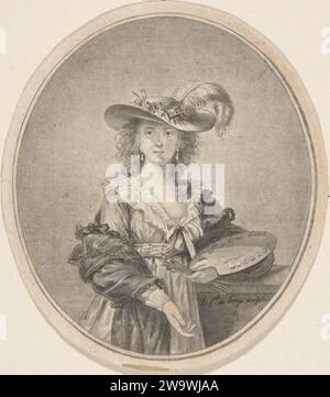 Portrait de Vigee-Lebrun 1924 par Jean Philippe Guy le gentil, comte de Paroy Banque D'Images