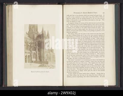 Cathédrale de Bayeux, vue du sud, Joseph Cundall, c. 1855 - en ou avant 1865 photographie Bayeux support photographique estampe albumen église (extérieur). Façade (de maison ou bâtiment) Cathédrale de Bayeux Banque D'Images