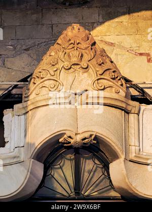 Église de la Transfiguration du Christ Sauveur au château Lykourgos Logothetis, vue détaillée, Pythagoreio, île de Samos, Nord Égée, Grèce Banque D'Images