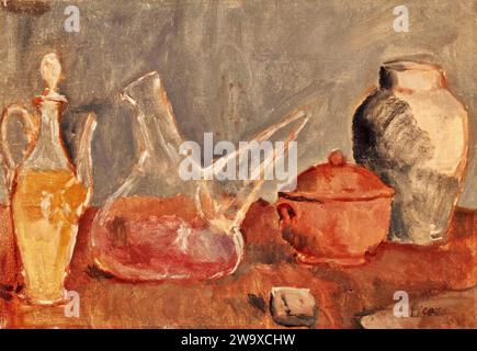 Récipients en verre, 1906 (peinture) de l'artiste Picasso, Pablo (1881-1973) Espagnol. Illustration de Vecteur