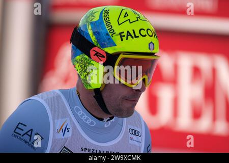 Christof Innerhofer (ITA) participe à la coupe du monde de ski alpin Audi FIS, MenÕs descente sur la pente Saslong à Val Gardena le 16 décembre 2023, Banque D'Images