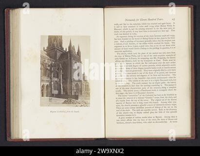 Cathédrale de Bayeux, vue du sud, Joseph Cundall, c. 1855 - en ou avant 1865 photographie Bayeux support photographique estampe albumen église (extérieur). Façade (de maison ou bâtiment) Cathédrale de Bayeux Banque D'Images