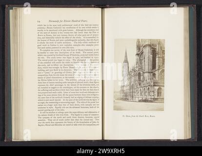 St. Ouen, du Sud-est, Rouen, Joseph Cundall, c. 1855 - en ou avant 1865 photographie Rouen support photographique estampe albumen église (extérieur). Façade (de maison ou bâtiment) Abbaye de Saint-Ouen Banque D'Images