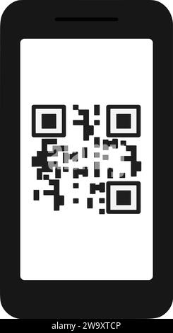 Utiliser le symbole de code QR | scanner le code QR, lien de code QR Illustration de Vecteur