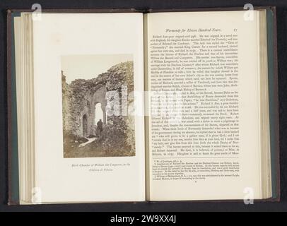 Chambre de naissance de Guillaume le Conquérant, dans le Château de falaise, Joseph Cundall, c. 1855 - en ou avant 1865 photographie Cliff support photographique estampe albumen ruine d'une habitation, d'une maison, d'un château, etc Château de falaise Banque D'Images