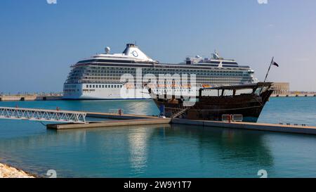 Doha corniche , port 30-12-2023 Doha Qatar Banque D'Images