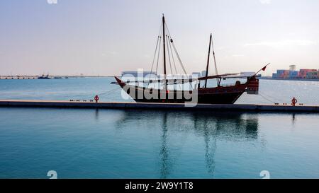 Doha corniche , port 30-12-2023 Doha Qatar Banque D'Images