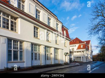 Bad Gottleuba-Berggießhübel : Medianklinik site de guérison avec 34 bâtiments Art Nouveau dans un parc de 28 hectares sur la pente du Helleberg, Haus Banque D'Images