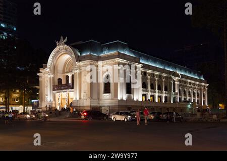 Ho Chi Minh ville, Vietnam - août 24 2018 : le Théâtre Municipal de Ho Chi Minh ville, également connu sous le nom d'Opéra de Saigon, est un exemple de Colon français Banque D'Images