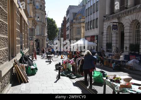 Bristol, Somerset, Royaume-Uni 06 16 2018 Saint Nicholas open market Banque D'Images