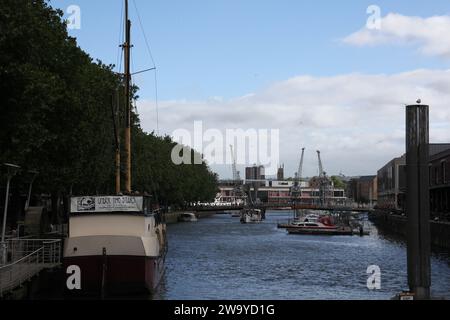 L'avon à Broad Quay à Bristol en Angleterre. Banque D'Images