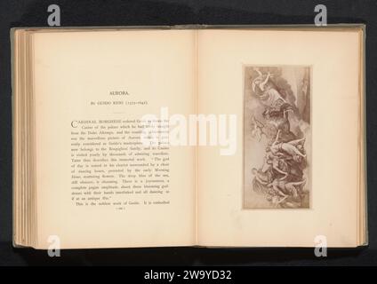 Production photographique d'une estampe à une peinture, représentant l'aube, anonyme, d'après Guido Reni, c. 1882 - en ou avant 1887 photographie support photographique impression albumen personnification du matin, 'Aurora' ; 'Aurora' (Ripa) Banque D'Images