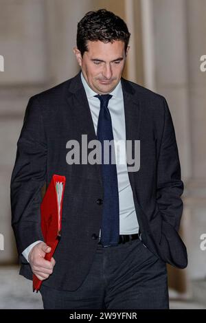 Johnny Mercer, député, ministre des anciens combattants dans le gouvernement Sunak en route pour le cabinet, Westminster, Royaume-Uni Banque D'Images