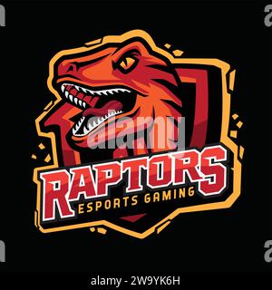 Raptor logo Esport Gaming Team logo Illustration de Vecteur