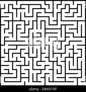 Énigme pour enfants, puzzle labyrinthe, illustration vectorielle labyrinthe Illustration de Vecteur