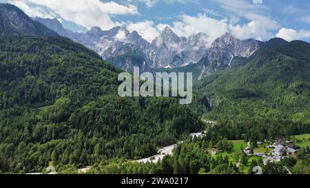 Drone photo Triglav Slovénie Europe Banque D'Images