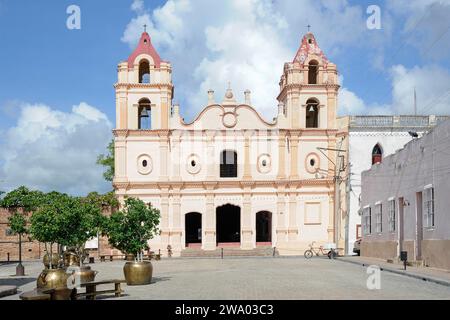 Iglesia de Nuestra Senora del Carmen, Camaguey à Cuba, église de l'époque coloniale détenant des valeurs nationales, historiques et culturelles Banque D'Images