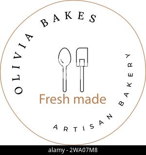 Vecteur gratuit | fichier modifiable de modèle de logo de boulangerie Illustration de Vecteur