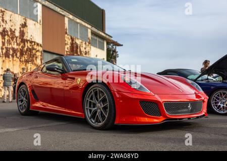 Ferrari 599 GTO, exposée au Bicester Heritage Scramble le 8 octobre 2023. Banque D'Images