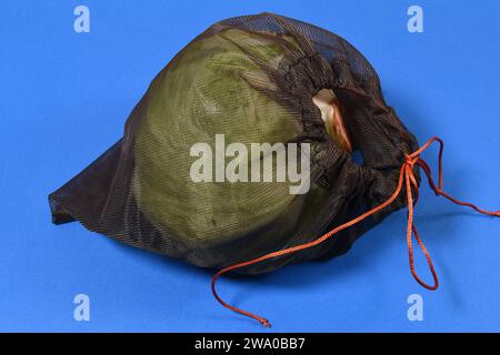 Salat dans des sacs réutilisables. N'utilisez pas de sacs en plastique Banque D'Images