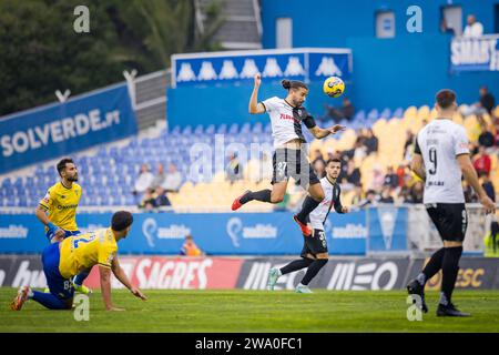 Mattheus Oliveira du SC Farense vu en action lors du match de Liga Portugal BetClic entre Estoril Praia et SC Farense à l'Estadio Antonio Coimbra da Mota. Score final ; Estoril Praia 4 : 0 SC Farense. Banque D'Images