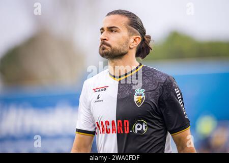 Mattheus Oliveira du SC Farense vu lors du match de Liga Portugal BetClic entre Estoril Praia et SC Farense à l'Estadio Antonio Coimbra da Mota. Score final ; Estoril Praia 4 : 0 SC Farense. Banque D'Images